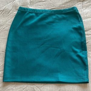 Turquoise Mini Skirt